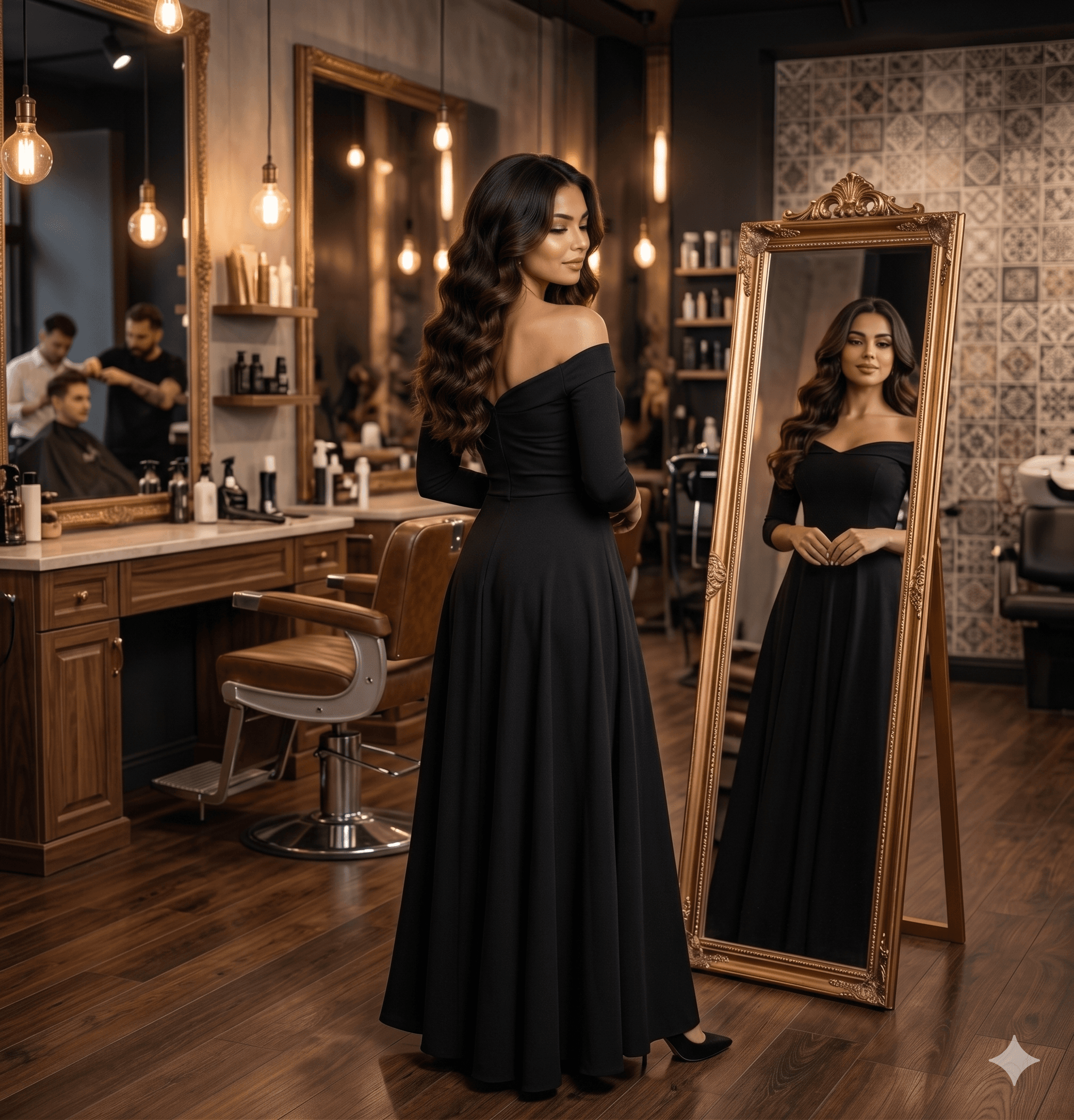 Woman with beautiful styled hair